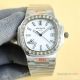 Swiss Quality Patek Philippe Nautilus Citizen 8215 Olive Green Dial with Baguettes (3)_th.jpg